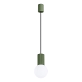 Chandelier on a string HALO 1xG9/8W/230V d. 12 cm green