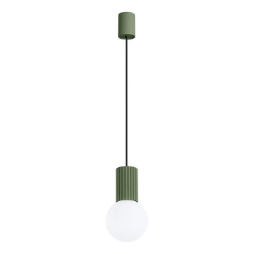 Chandelier on a string HALO 1xG9/8W/230V d. 12 cm green