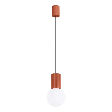 Chandelier on a string HALO 1xG9/8W/230V d. 12 cm orange