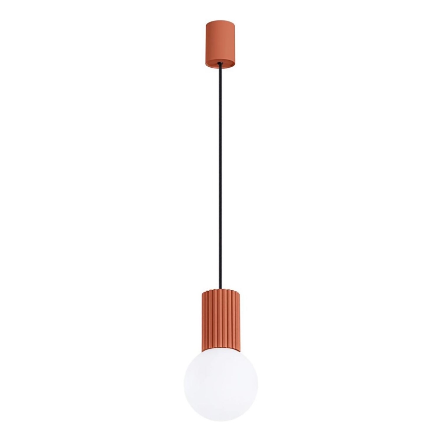 Chandelier on a string HALO 1xG9/8W/230V d. 12 cm orange