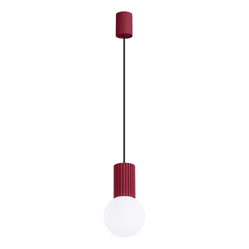 Chandelier on a string HALO 1xG9/8W/230V d. 12 cm red