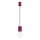 Chandelier on a string HALO 1xG9/8W/230V d. 12 cm red