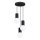 Chandelier on a string HALO 3xG9/8W/230V d. 25 cm black
