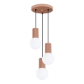 Chandelier on a string HALO 3xG9/8W/230V d. 25 cm brown