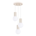 Chandelier on a string HALO 3xG9/8W/230V d. 25 cm creamy