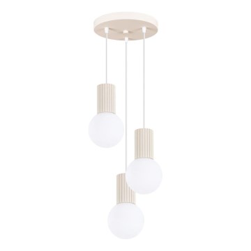 Chandelier on a string HALO 3xG9/8W/230V d. 25 cm creamy