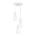 Chandelier on a string HALO 3xG9/8W/230V d. 25 cm white