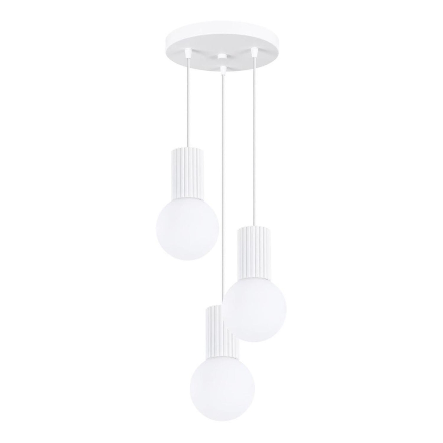 Chandelier on a string HALO 3xG9/8W/230V d. 25 cm white