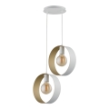 Chandelier on a string HAPPY 2xE27/60W/230V white/gold