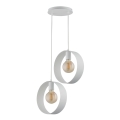 Chandelier on a string HAPPY 2xE27/60W/230V white