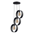 Chandelier on a string HAPPY 3xE27/60W/230V black