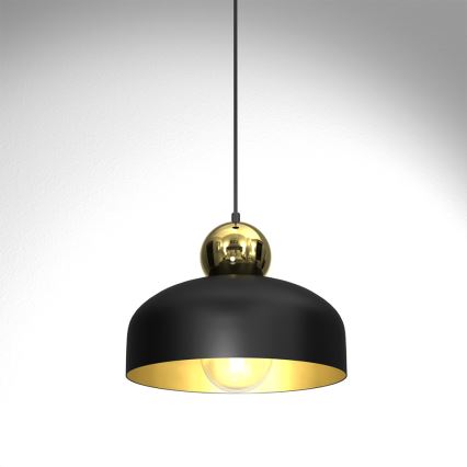 Chandelier on a string HARALD 1xE27/60W/230V black