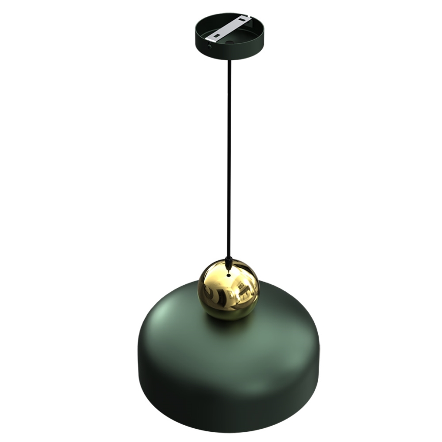 Chandelier on a string HARALD 1xE27/60W/230V green
