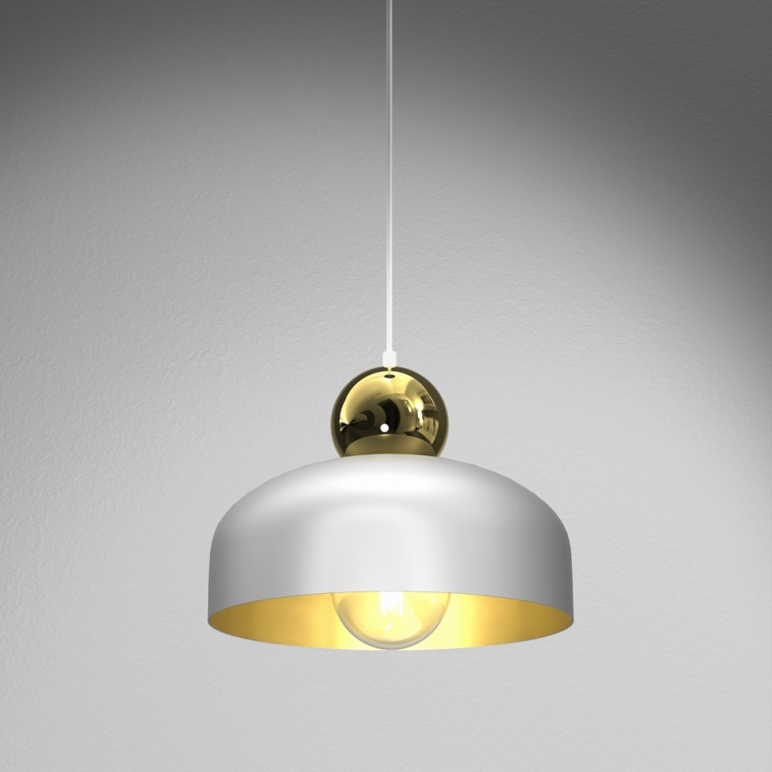 Chandelier on a string HARALD 1xE27/60W/230V white