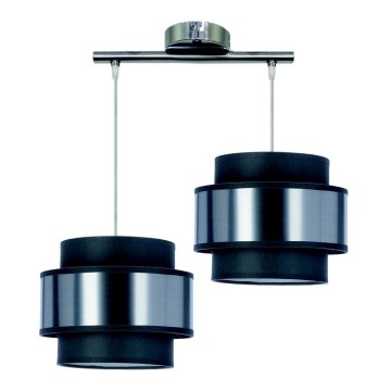 Chandelier on a string HARE 2xE27/60W/230V grey/matte chrome