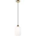 Chandelier on a string HARMA 1xE27/15W/230V d. 14 cm white/gold