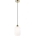 Chandelier on a string HARMA 1xE27/15W/230V d. 14 cm white/gold
