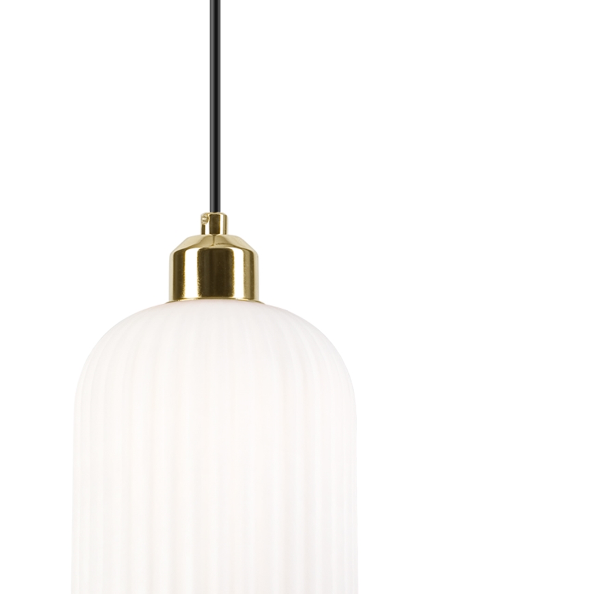 Chandelier on a string HARMA 1xE27/15W/230V d. 14 cm white/gold