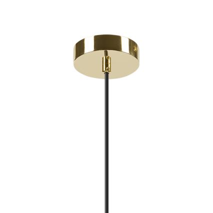 Chandelier on a string HARMA 1xE27/15W/230V d. 14 cm white/gold
