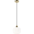 Chandelier on a string HARMA 1xE27/15W/230V d. 20 cm white/gold