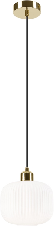 Chandelier on a string HARMA 1xE27/15W/230V d. 20 cm white/gold