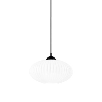 Chandelier on a string HARMA 1xE27/15W/230V d. 25 cm white/black