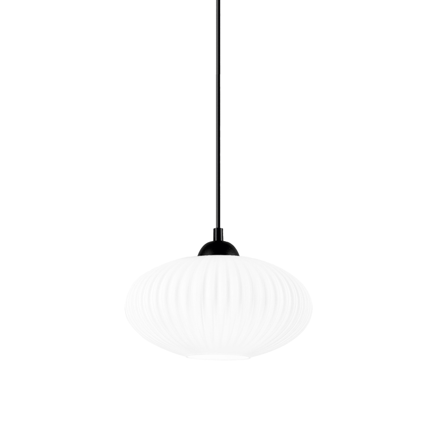 Chandelier on a string HARMA 1xE27/15W/230V d. 25 cm white/black