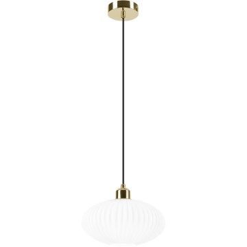 Chandelier on a string HARMA 1xE27/15W/230V d. 25 cm white/gold