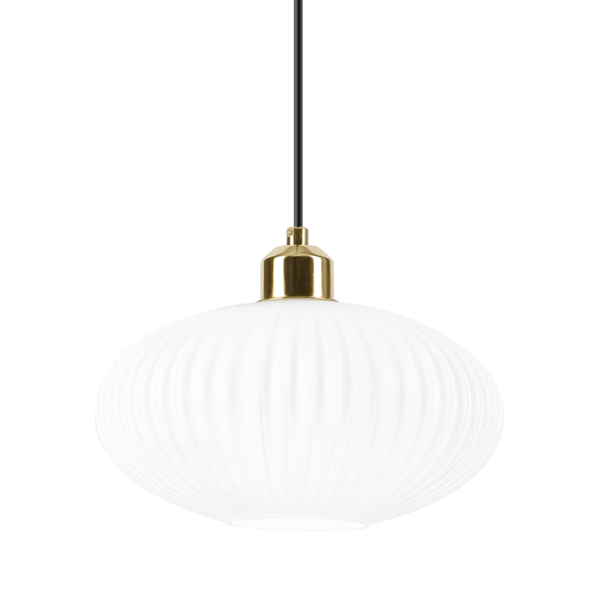Chandelier on a string HARMA 1xE27/15W/230V d. 25 cm white/gold
