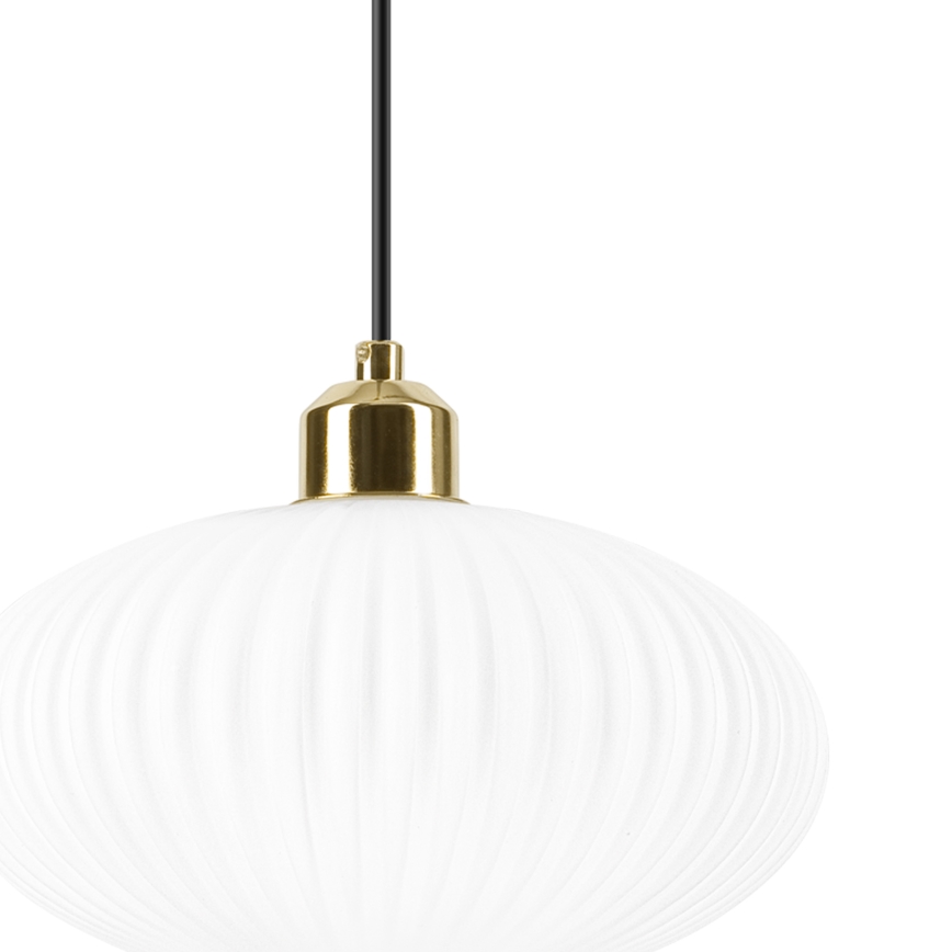 Chandelier on a string HARMA 1xE27/15W/230V d. 25 cm white/gold
