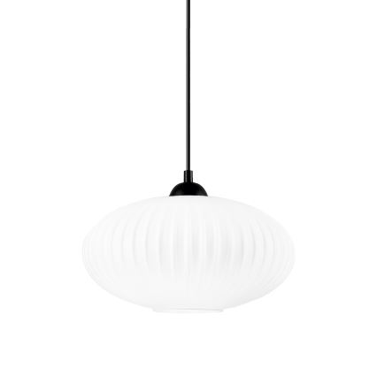 Chandelier on a string HARMA 1xE27/15W/230V d. 30 cm white/black