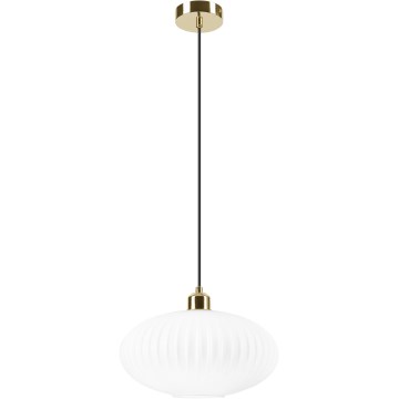 Chandelier on a string HARMA 1xE27/15W/230V d. 30 cm white/gold