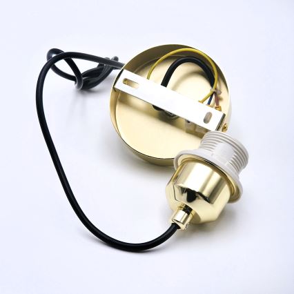Chandelier on a string HARMA 1xE27/15W/230V d. 30 cm white/gold
