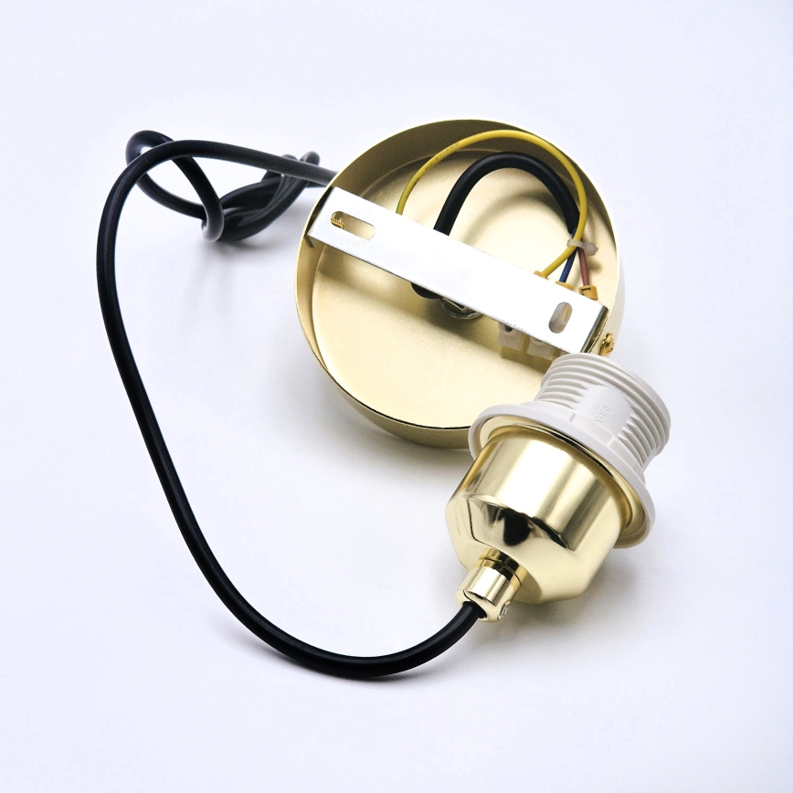 Chandelier on a string HARMA 1xE27/15W/230V d. 30 cm white/gold