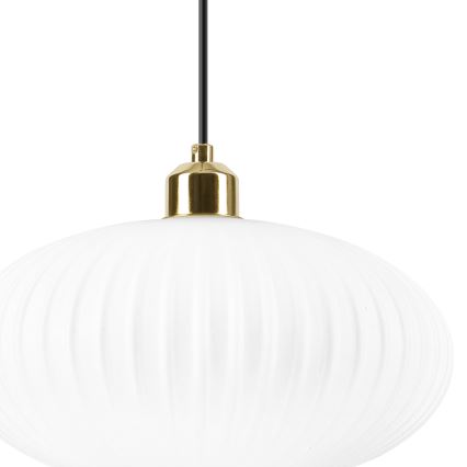 Chandelier on a string HARMA 1xE27/15W/230V d. 30 cm white/gold