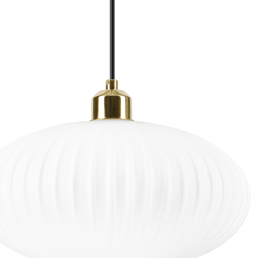 Chandelier on a string HARMA 1xE27/15W/230V d. 30 cm white/gold