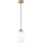 Chandelier on a string HARMONY 1xE27/15W/230V d. 14 cm white/oak