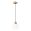 Chandelier on a string HARMONY 1xE27/15W/230V d. 20 cm white/oak