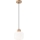 Chandelier on a string HARMONY 1xE27/15W/230V d. 20 cm white/oak
