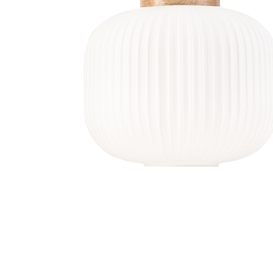 Chandelier on a string HARMONY 1xE27/15W/230V d. 20 cm white/oak