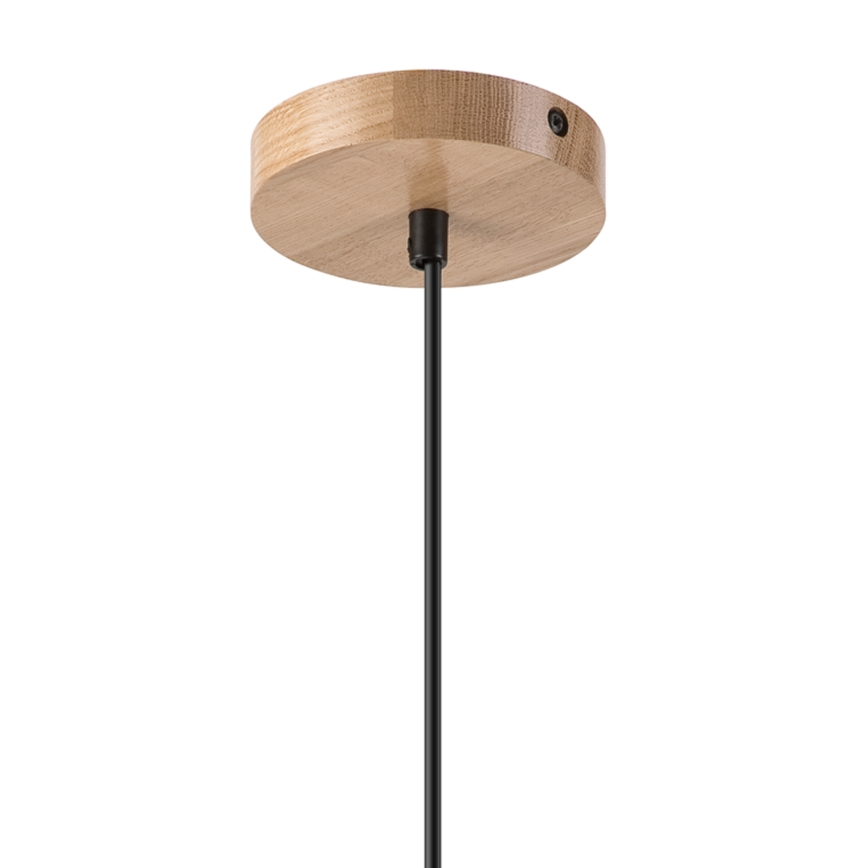 Chandelier on a string HARMONY 1xE27/15W/230V d. 20 cm white/oak
