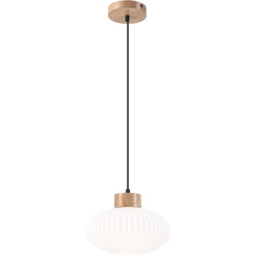 Chandelier on a string HARMONY 1xE27/15W/230V d. 25 cm white/oak