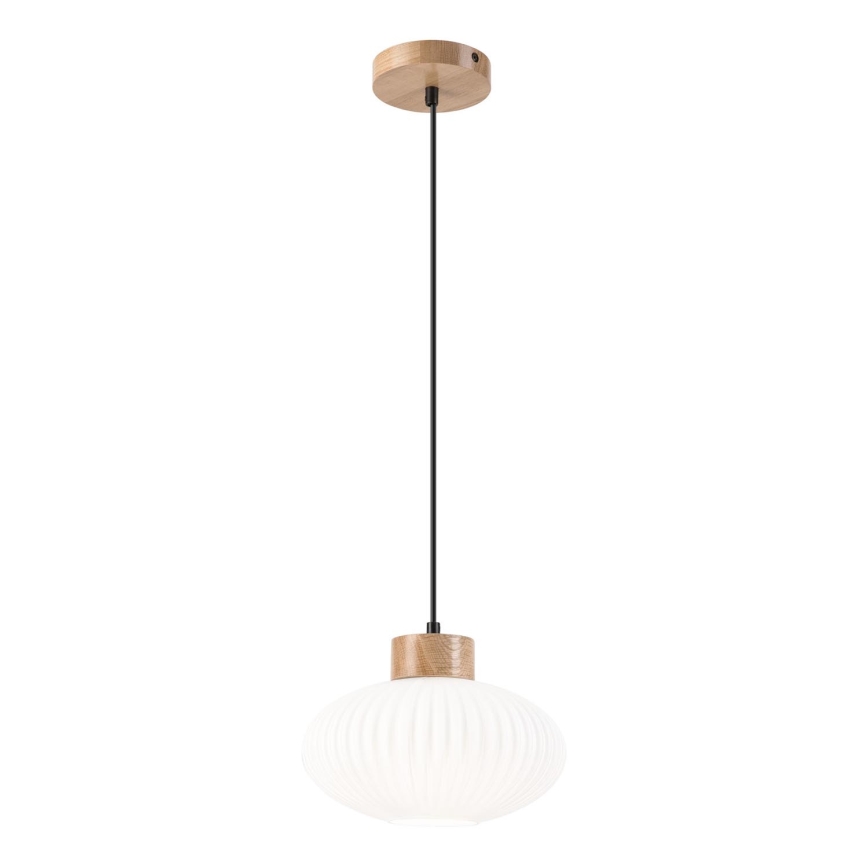 Chandelier on a string HARMONY 1xE27/15W/230V d. 25 cm white/oak