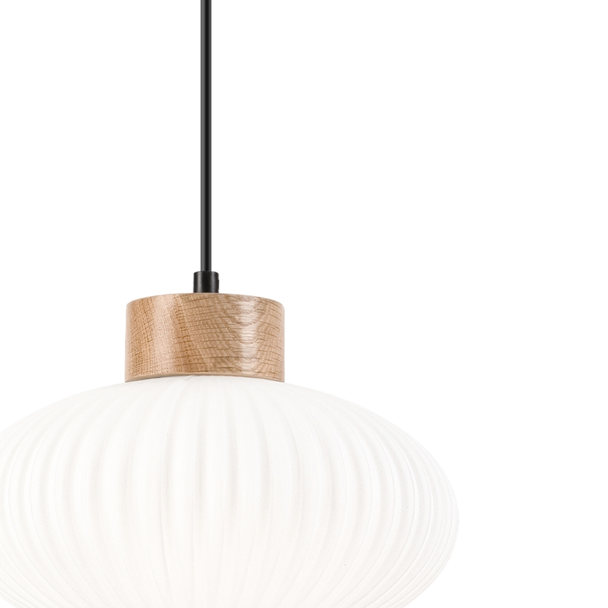 Chandelier on a string HARMONY 1xE27/15W/230V d. 25 cm white/oak
