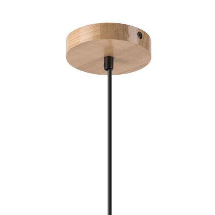 Chandelier on a string HARMONY 1xE27/15W/230V d. 25 cm white/oak