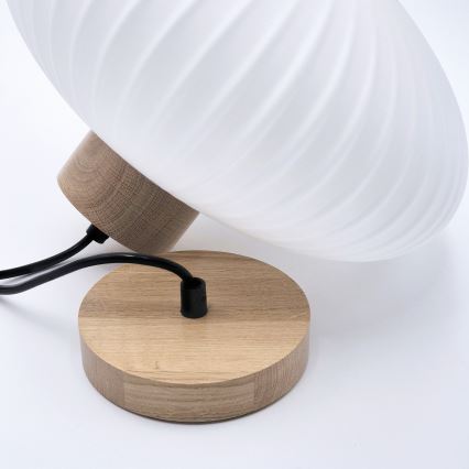 Chandelier on a string HARMONY 1xE27/15W/230V d. 30 cm white/oak