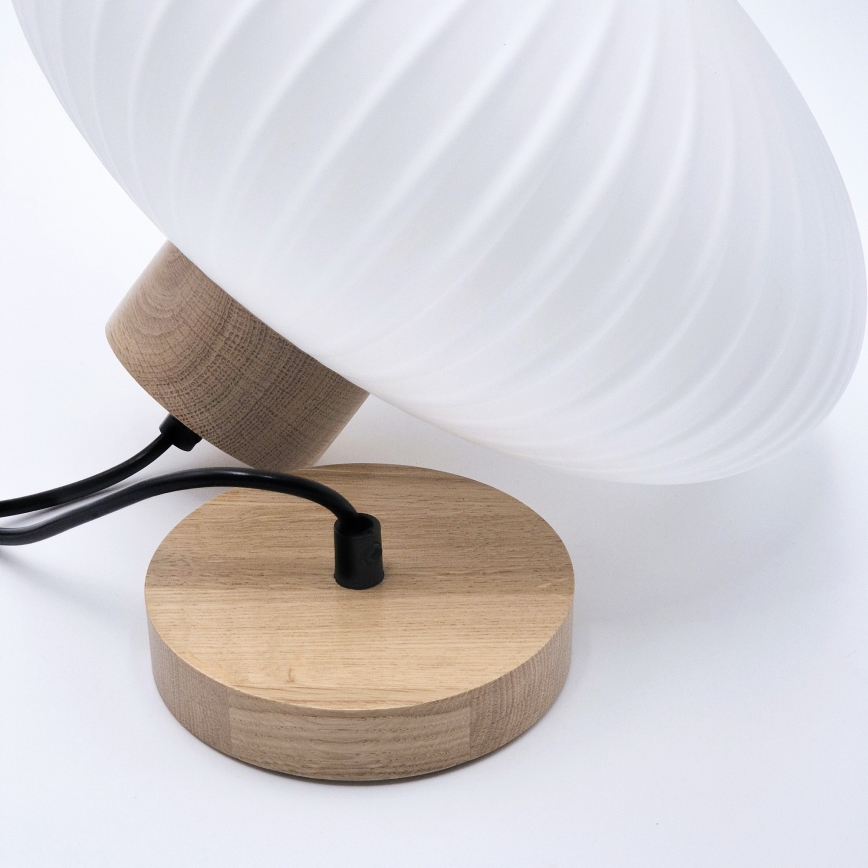 Chandelier on a string HARMONY 1xE27/15W/230V d. 30 cm white/oak