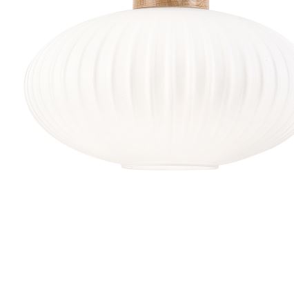 Chandelier on a string HARMONY 1xE27/15W/230V d. 30 cm white/oak