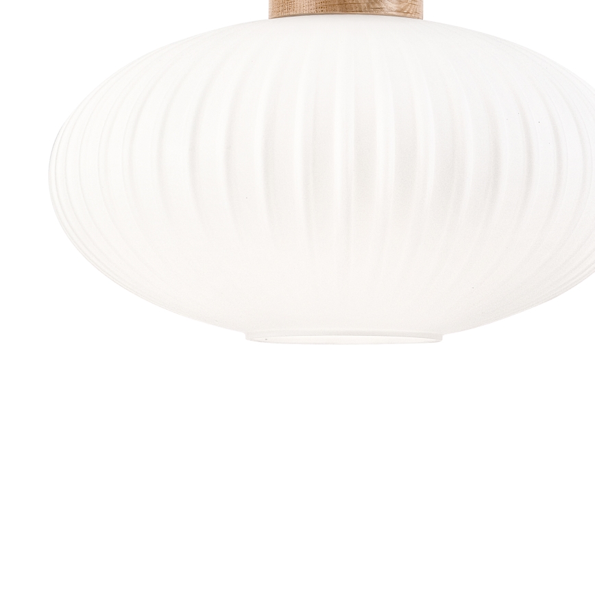 Chandelier on a string HARMONY 1xE27/15W/230V d. 30 cm white/oak