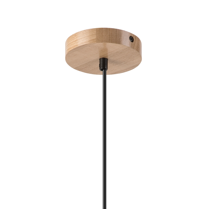 Chandelier on a string HARMONY 1xE27/15W/230V d. 30 cm white/oak